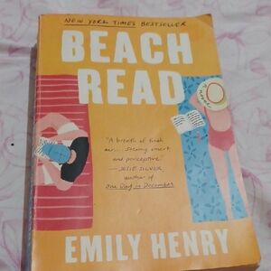 Beach Read by Emily Henry - Yellow & Blue Paperback